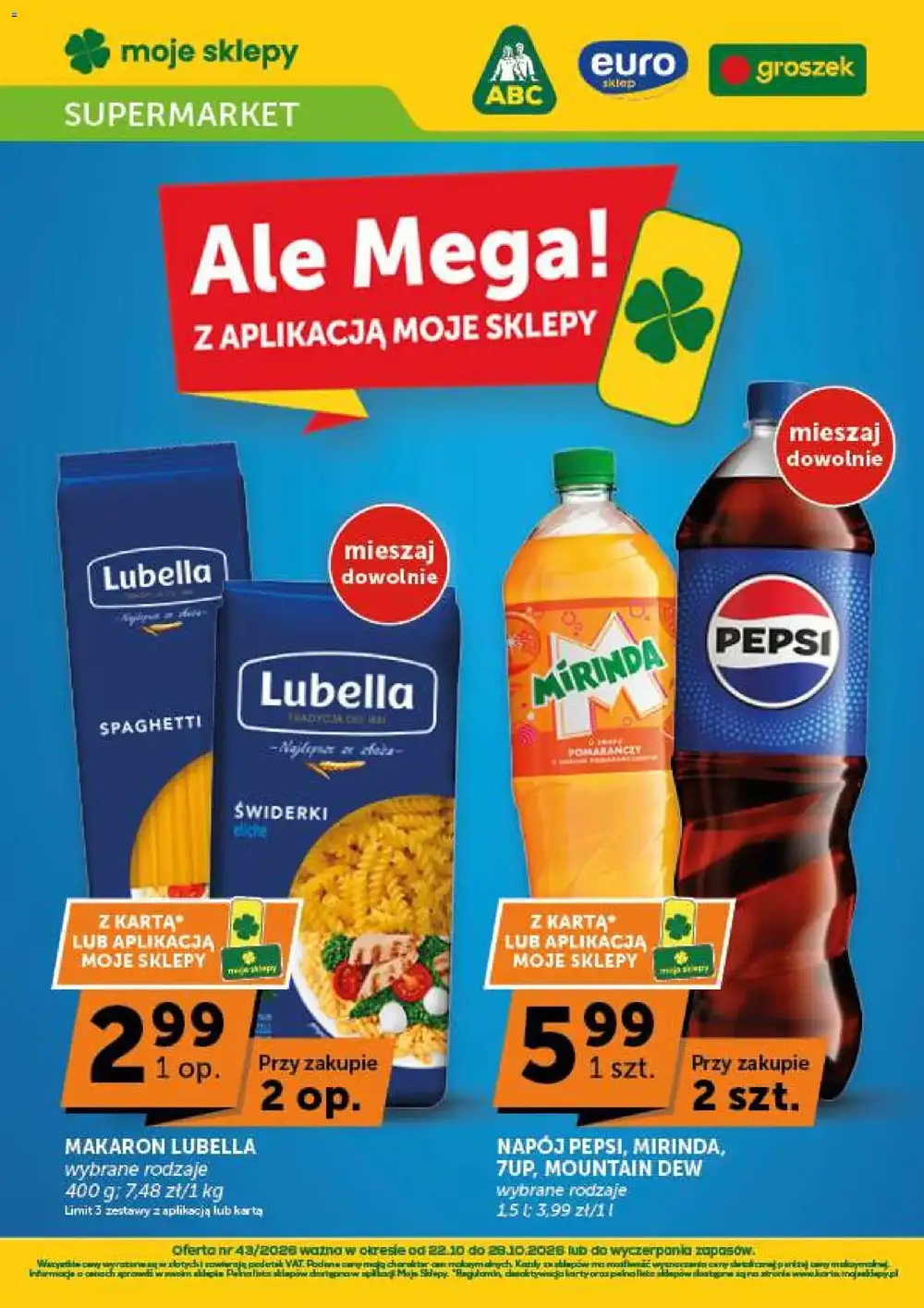 ABC gazetka od 22.10.2026 – Produkty spożywcze w promocji
