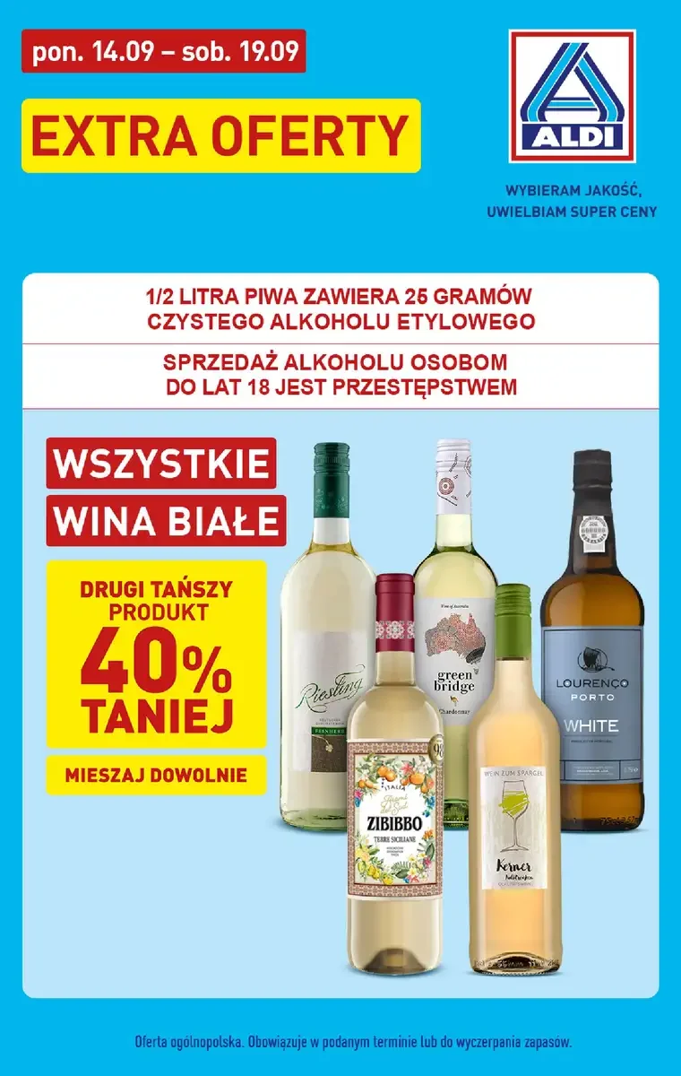Aldi gazetka promocyjna od 14.09.2026
