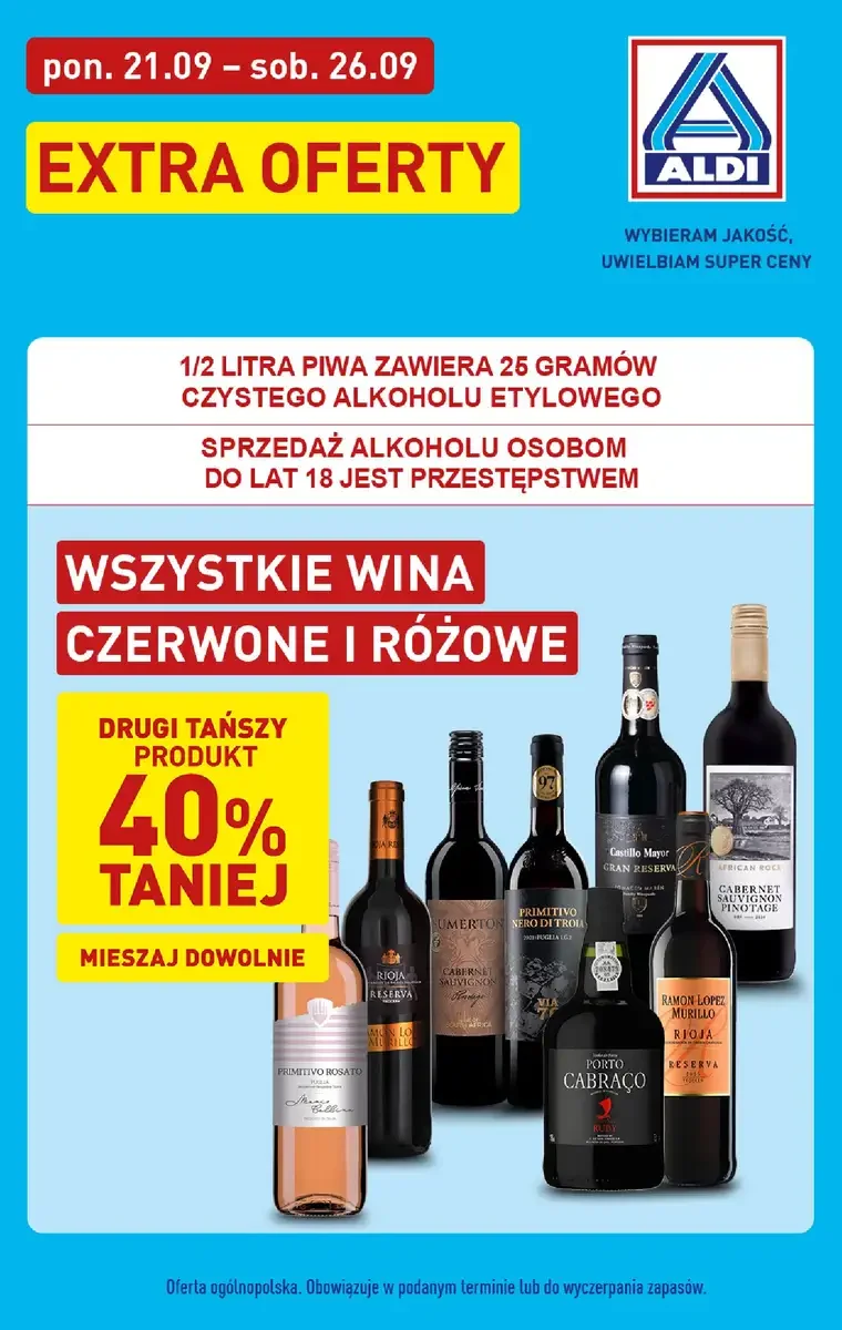 Aldi gazetka promocyjna od 21.09.2026