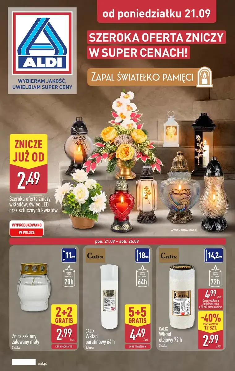Aldi gazetka promocyjna od 21.09.2026