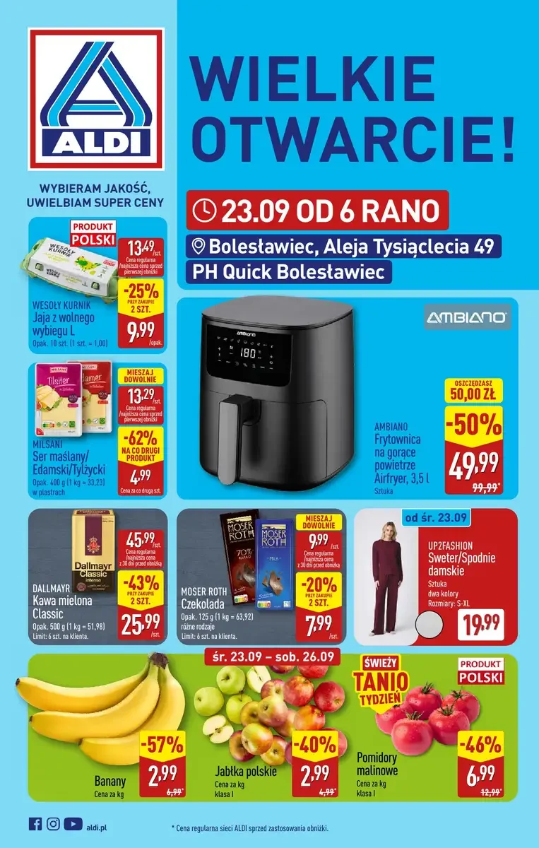 Aldi gazetka promocyjna od 23.09.2026