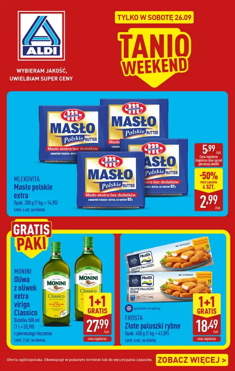 Aldi gazetka promocyjna od 26.09.2026