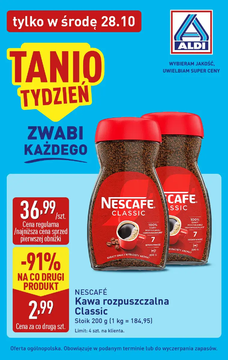 Aldi gazetka od 28.10.2026 – Tania ŚRODA w ! - strona 2