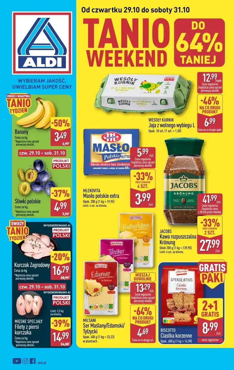 Aldi gazetka od 29.10.2026 – Weekend super cen w !