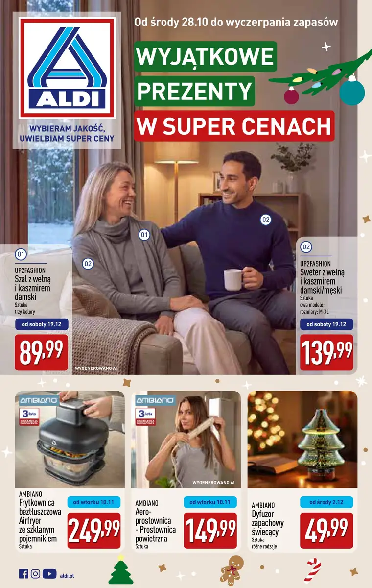 Aldi gazetka od 30.10.2026 – Wyjątkowe prezenty