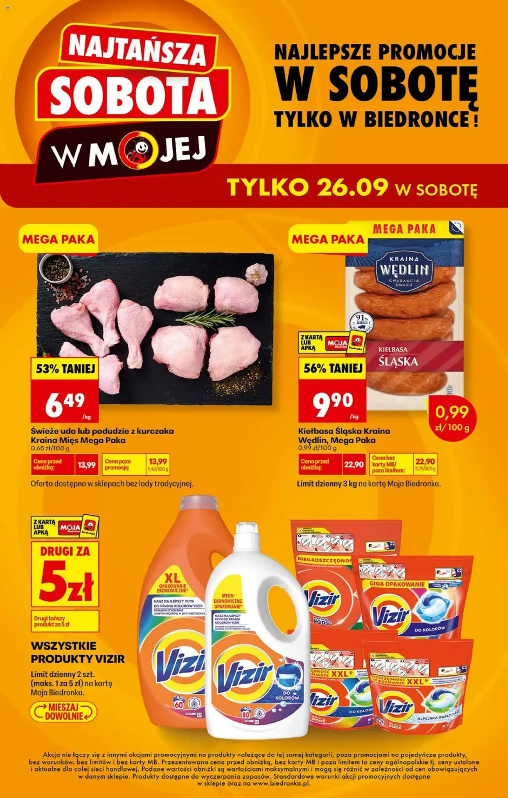 Biedronka gazetka promocyjna od 26.09.2026