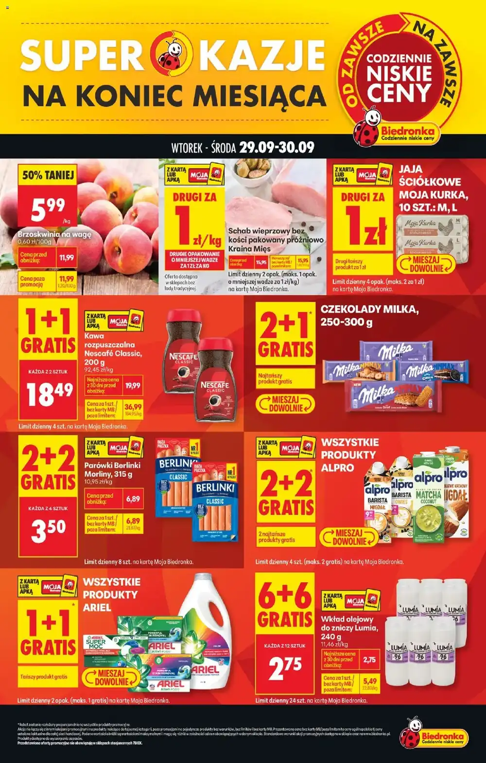 Biedronka gazetka promocyjna od 29.09.2026
