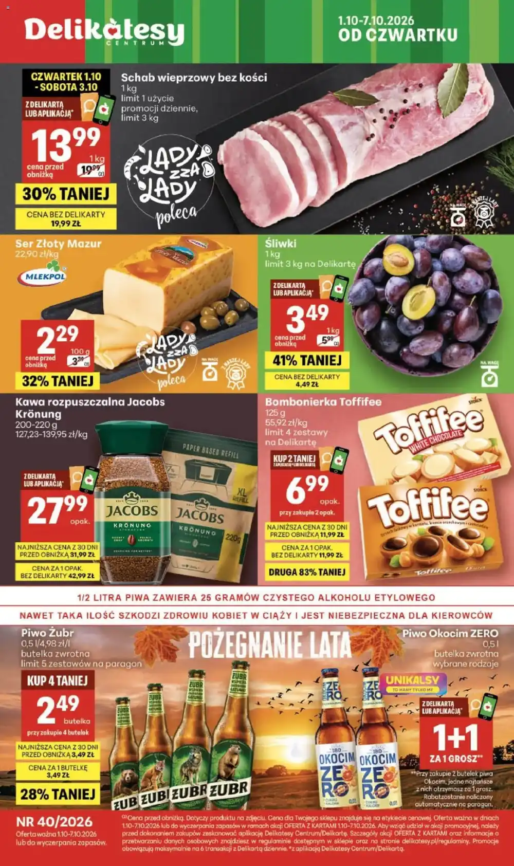 Delikatesy Centrum gazetka promocyjna od 01.10.2026