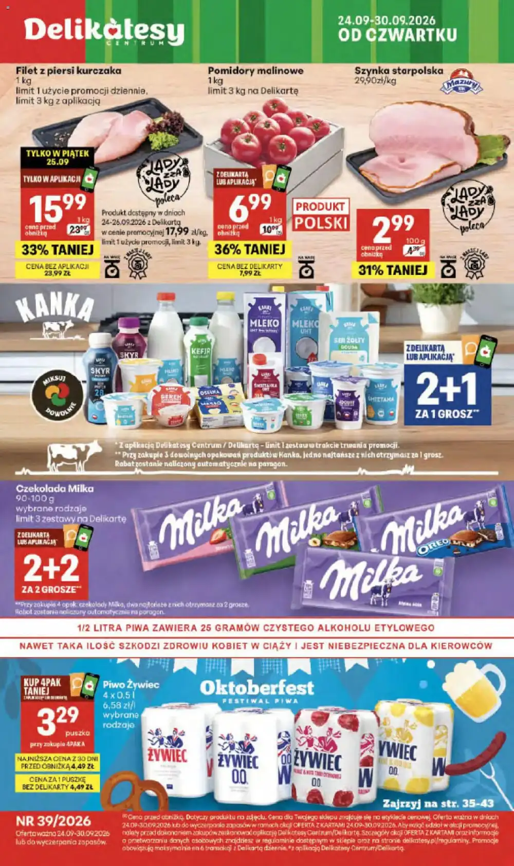 Delikatesy Centrum gazetka promocyjna od 24.09.2026