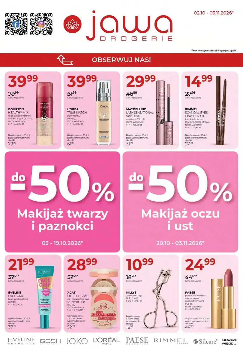 Drogerie Jawa gazetka promocyjna od 02.10.2026
