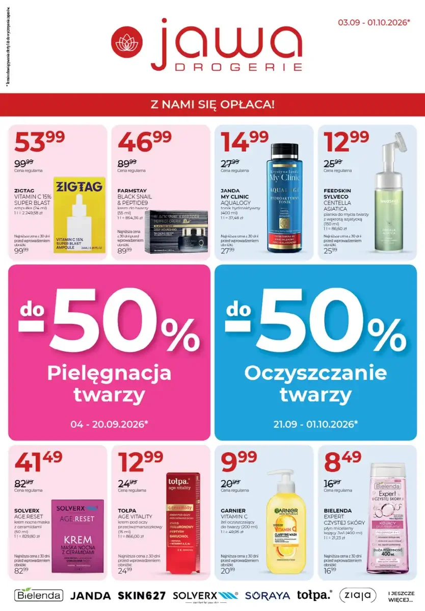 Drogerie Jawa gazetka promocyjna od 03.09.2026