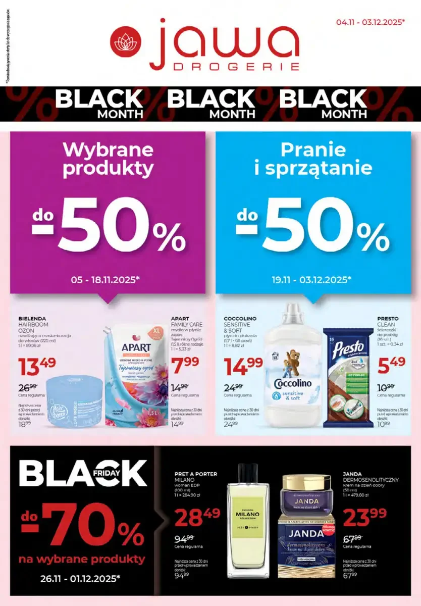 Drogerie Jawa gazetka promocyjna od 04.11.2026