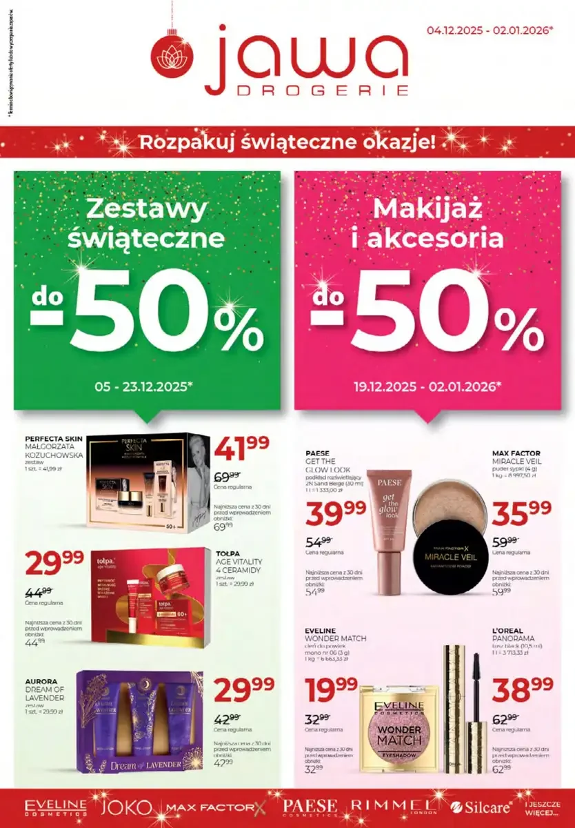 Drogerie Jawa gazetka promocyjna od 04.12.2026