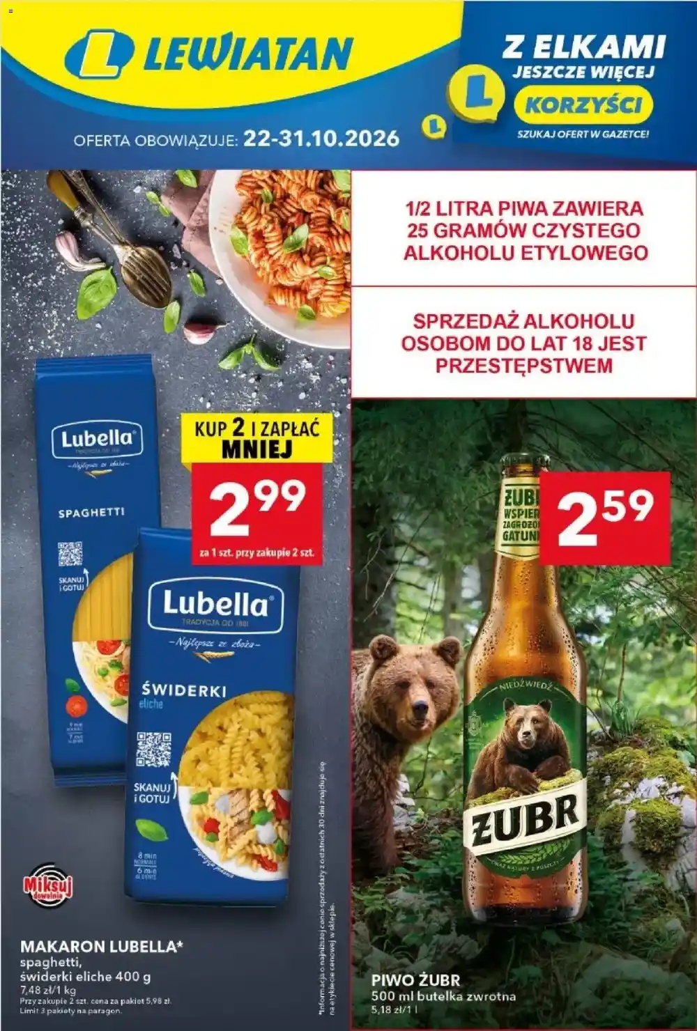 Lewiatan gazetka promocyjna od 22.10.2026