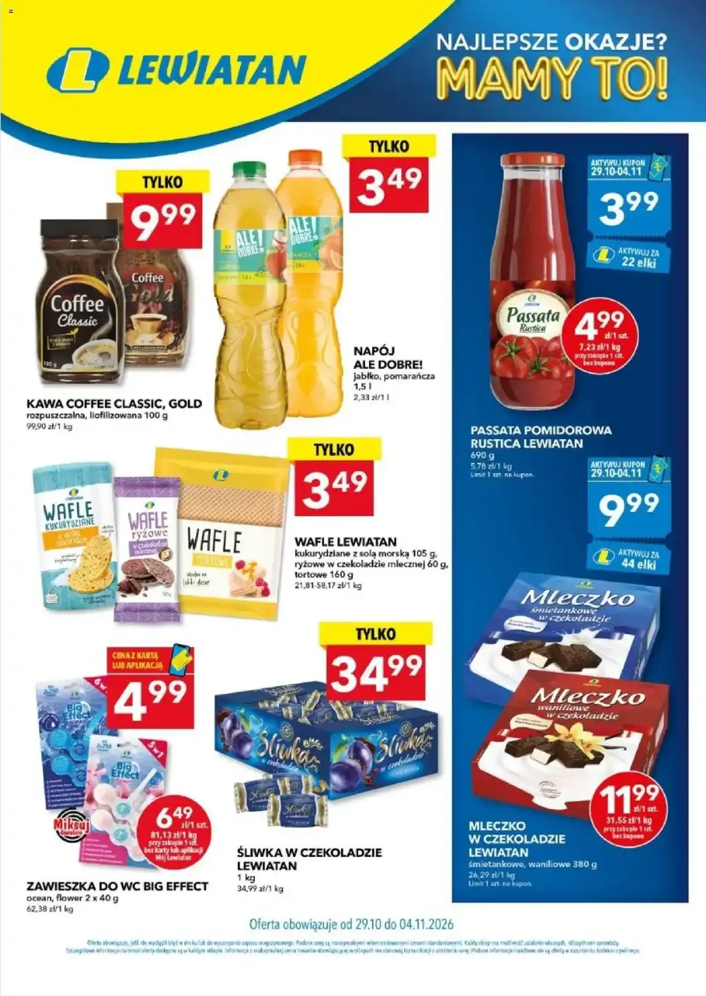 Lewiatan gazetka od 29.10.2026 – Produkty spożywcze i domowe