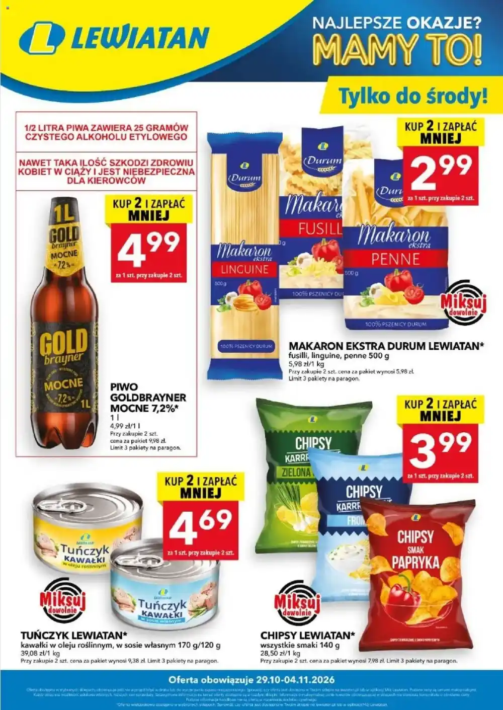 Lewiatan gazetka od 29.10.2026 – Produkty na zapas