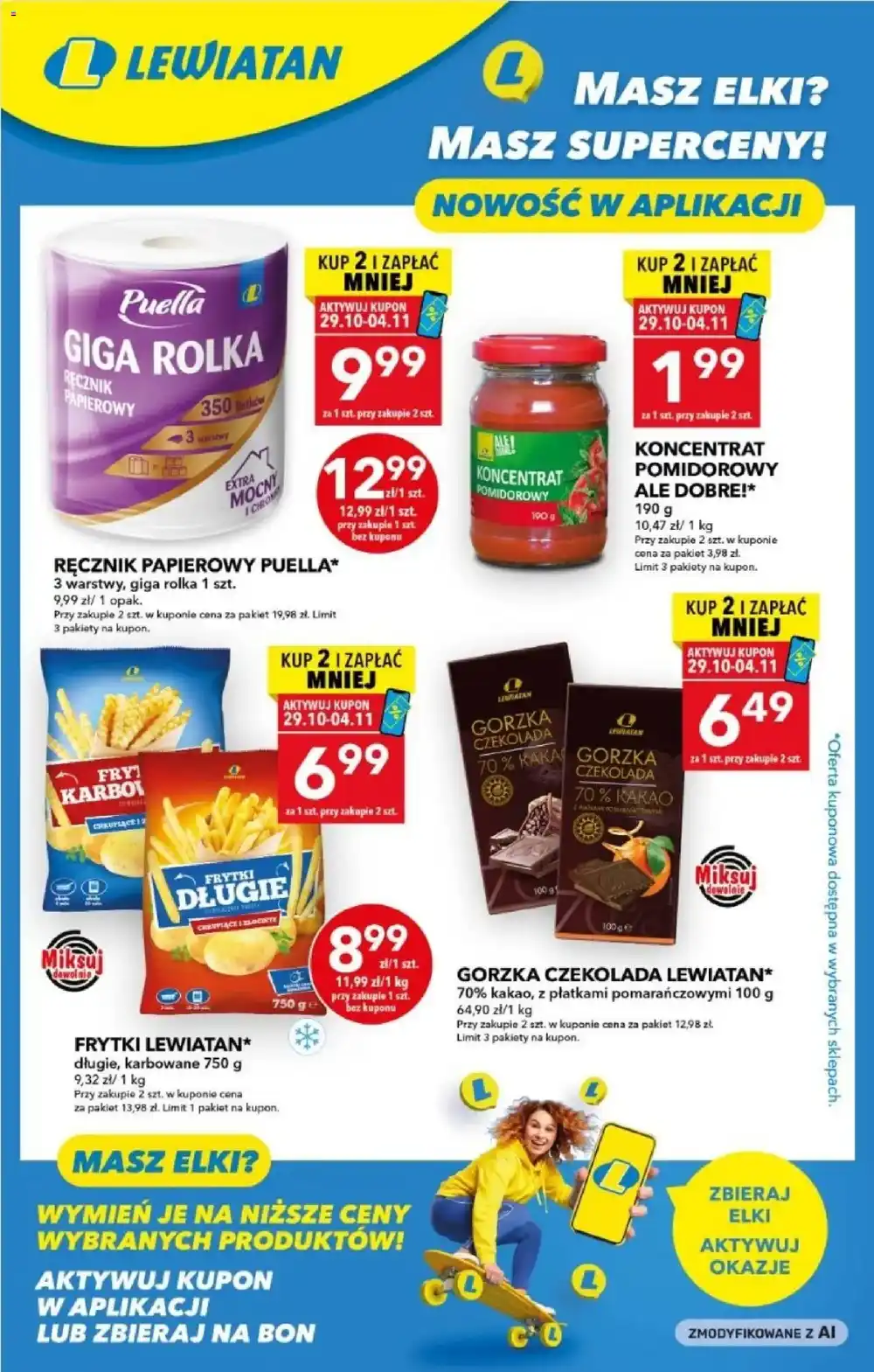 Lewiatan gazetka od 29.10.2026 – Produkty z kuponami