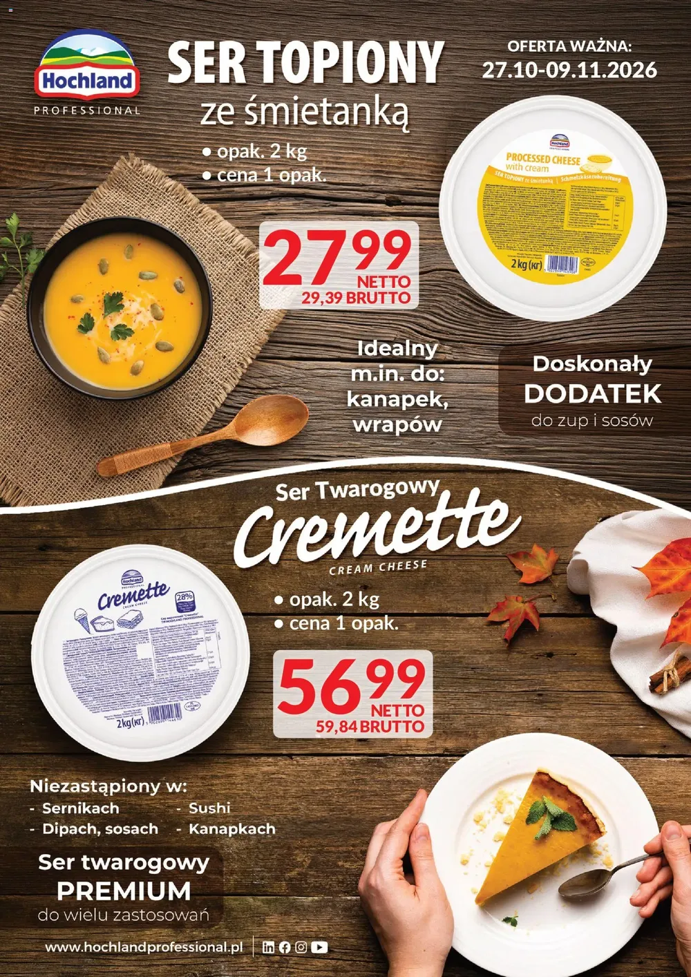 Makro gazetka od 27.10.2026 – Sery profesjonalne