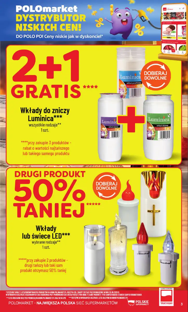 POLOmarket gazetka od 28.10.2026 – Mięso, nabiał, znicze - strona 3