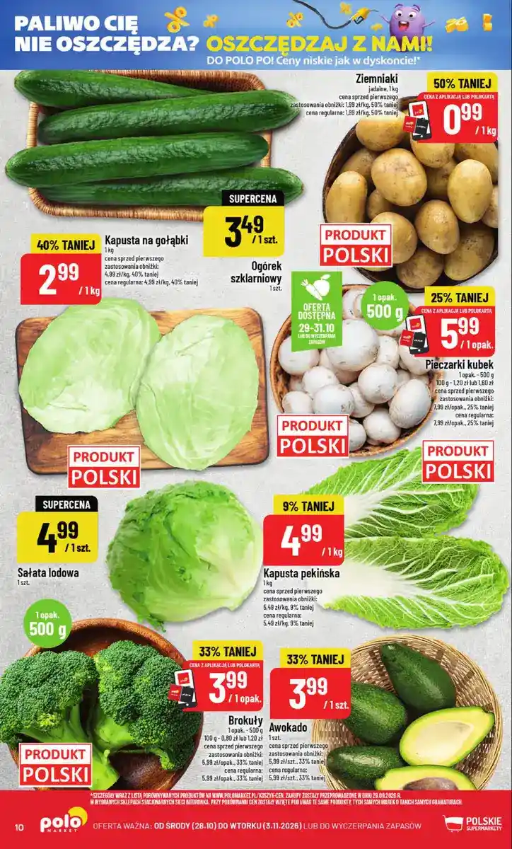 POLOmarket gazetka od 28.10.2026 – Mięso, nabiał, znicze - strona 10