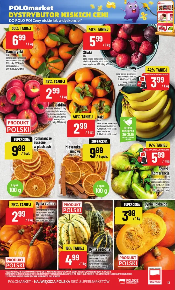 POLOmarket gazetka od 28.10.2026 – Mięso, nabiał, znicze - strona 13
