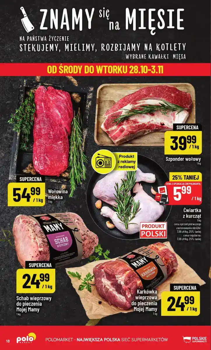 POLOmarket gazetka od 28.10.2026 – Mięso, nabiał, znicze - strona 18