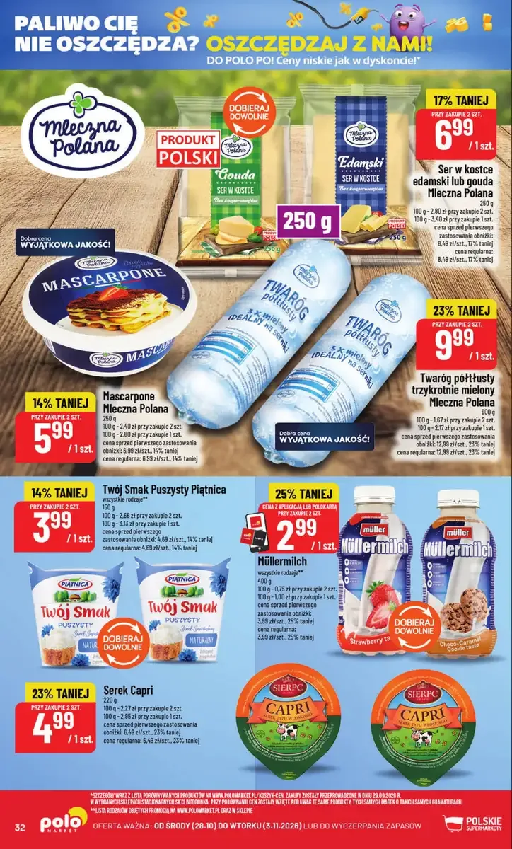 POLOmarket gazetka od 28.10.2026 – Mięso, nabiał, znicze - strona 32