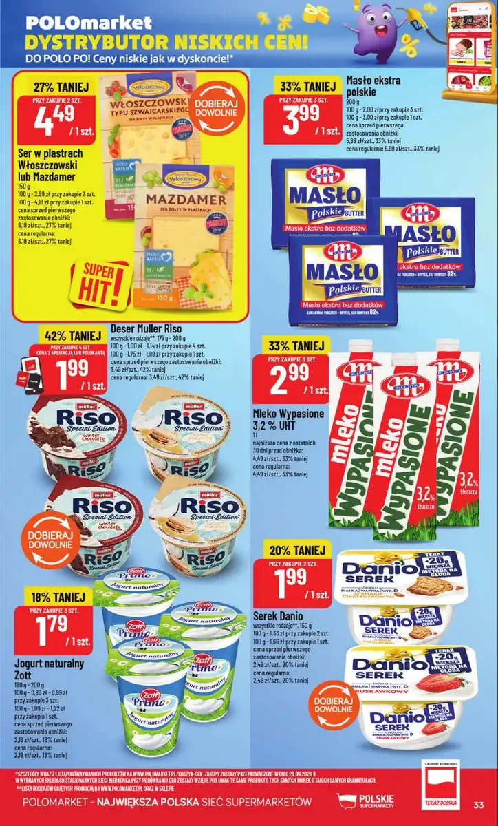 POLOmarket gazetka od 28.10.2026 – Mięso, nabiał, znicze - strona 33