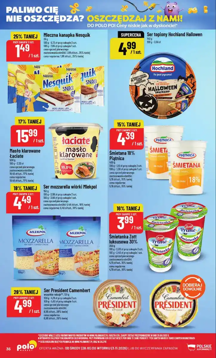 POLOmarket gazetka od 28.10.2026 – Mięso, nabiał, znicze - strona 36