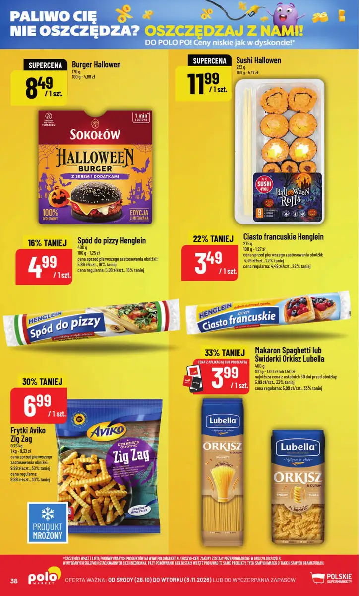 POLOmarket gazetka od 28.10.2026 – Mięso, nabiał, znicze - strona 38