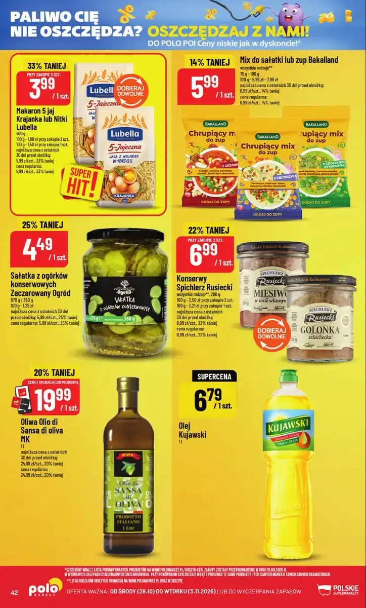 POLOmarket gazetka od 28.10.2026 – Mięso, nabiał, znicze - strona 42