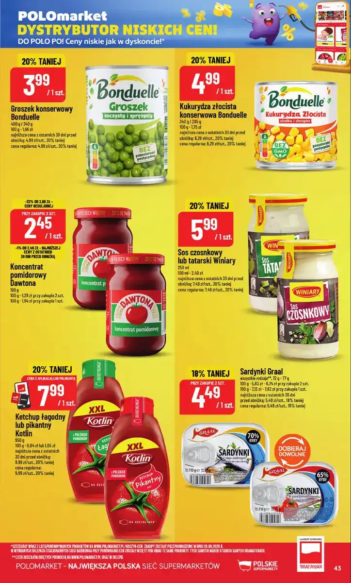 POLOmarket gazetka od 28.10.2026 – Mięso, nabiał, znicze - strona 43