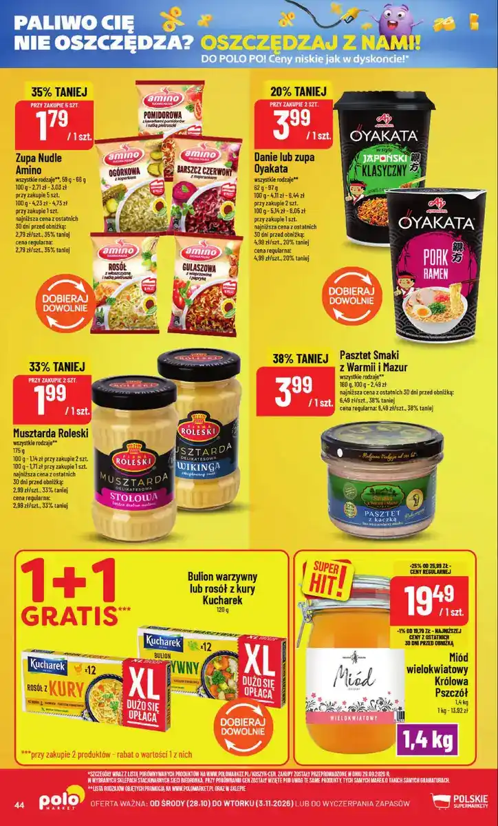 POLOmarket gazetka od 28.10.2026 – Mięso, nabiał, znicze - strona 44