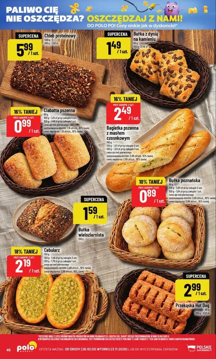 POLOmarket gazetka od 28.10.2026 – Mięso, nabiał, znicze - strona 46