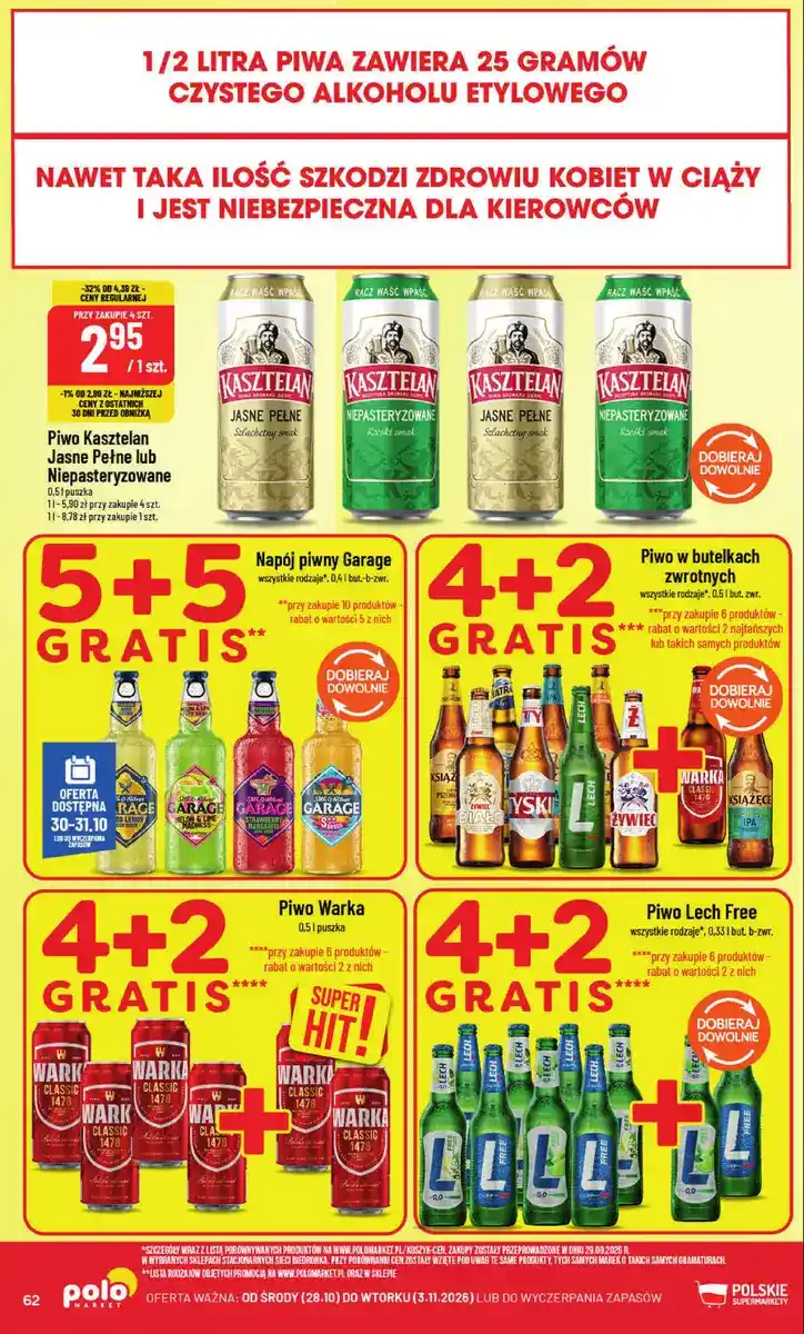 POLOmarket gazetka od 28.10.2026 – Mięso, nabiał, znicze - strona 62