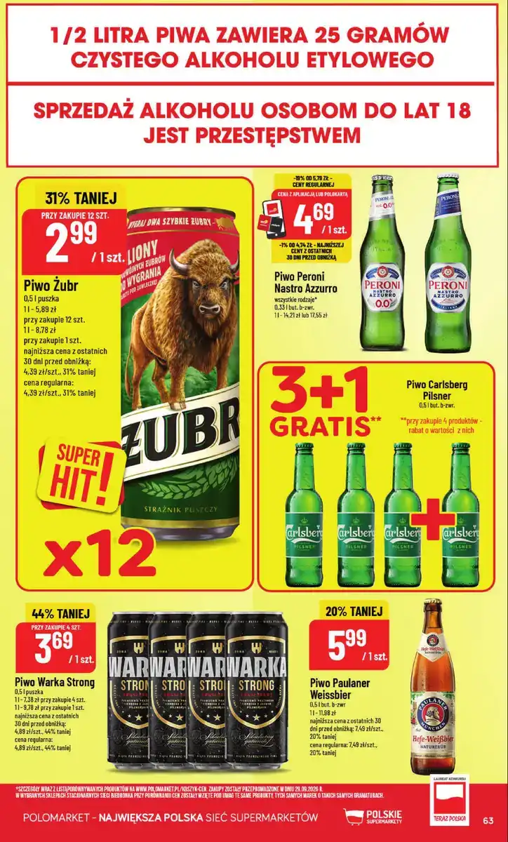 POLOmarket gazetka od 28.10.2026 – Mięso, nabiał, znicze - strona 63