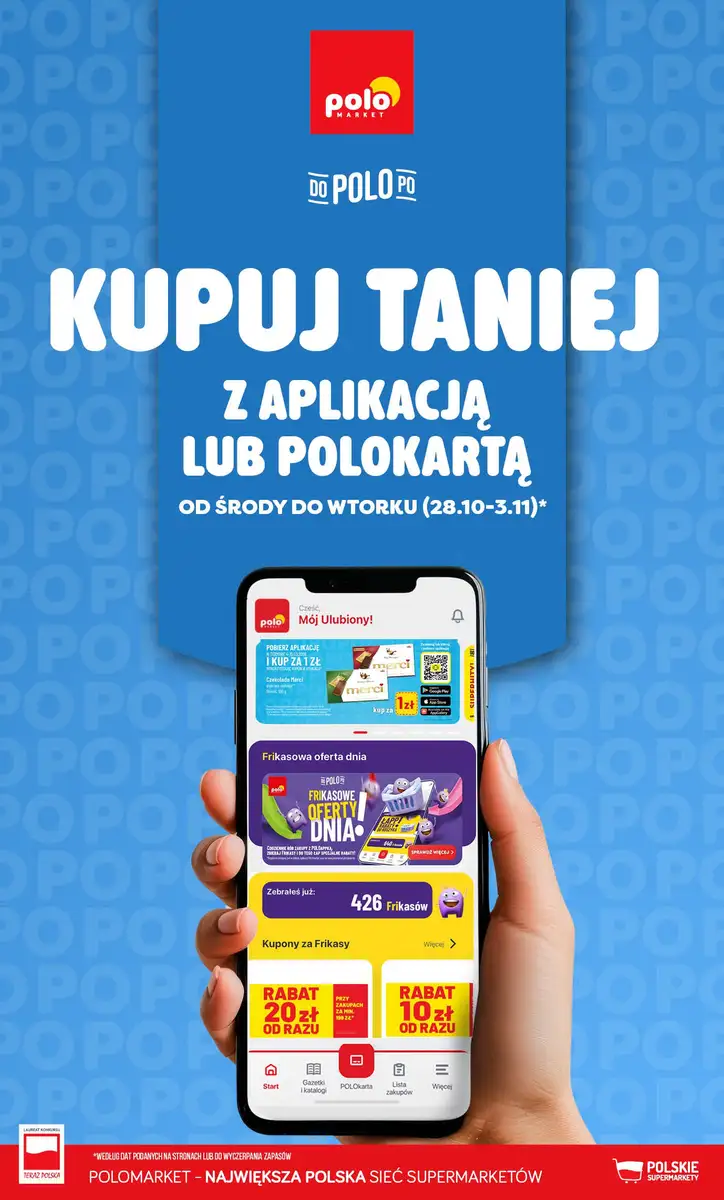 POLOmarket gazetka od 28.10.2026 – Kupuj taniej z aplikacją lub