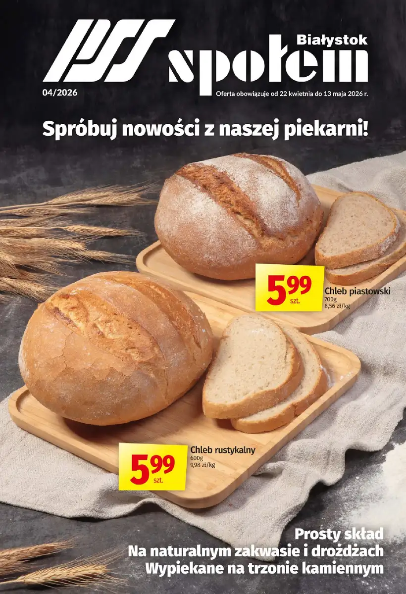 Społem gazetka promocyjna od 22.04.2026