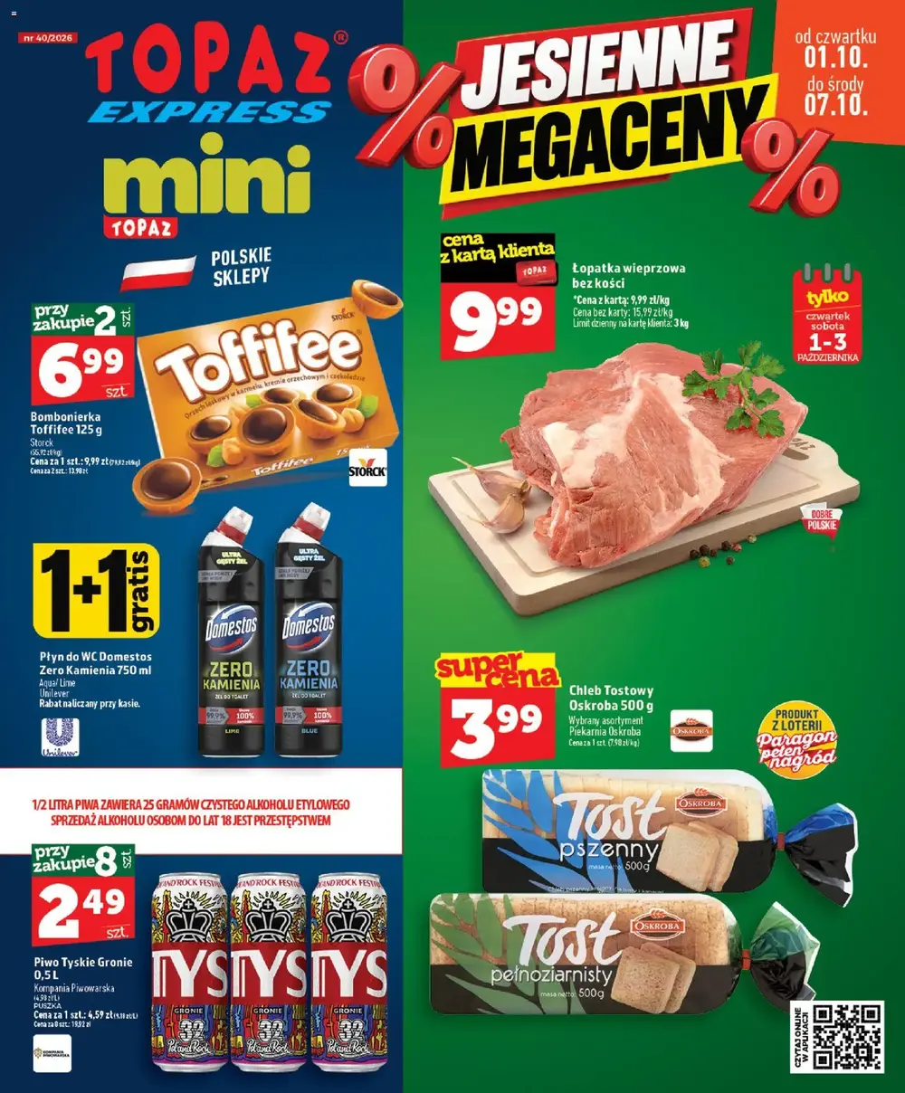 Topaz gazetka promocyjna od 01.10.2026