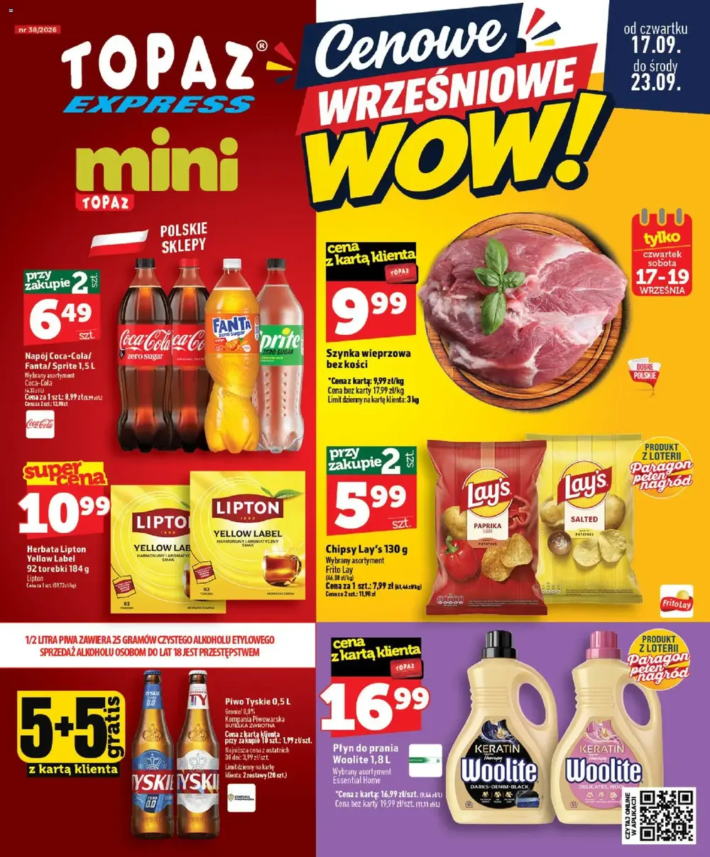 Topaz gazetka promocyjna od 17.09.2026