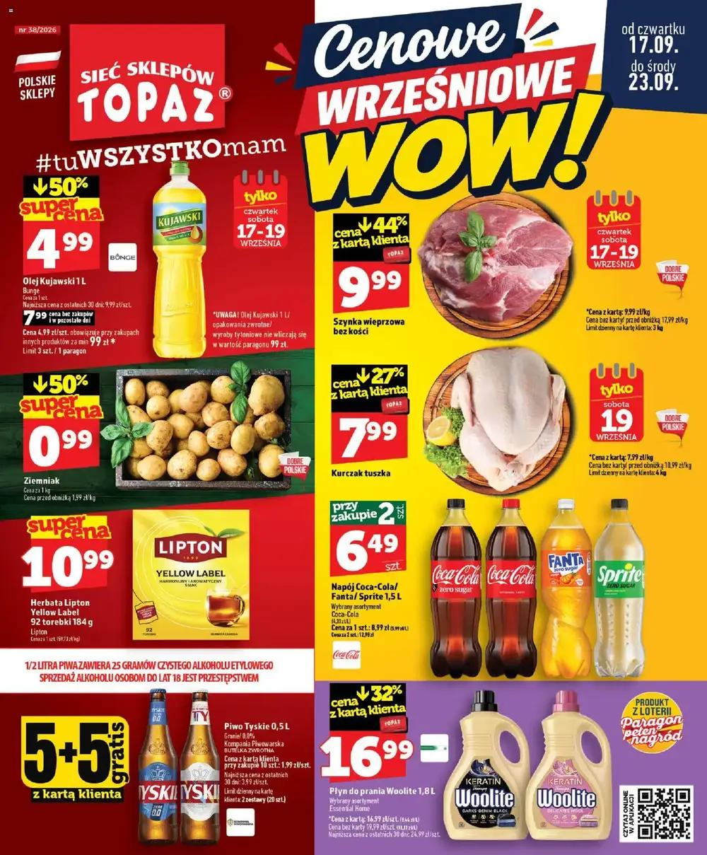 Topaz gazetka promocyjna od 17.09.2026