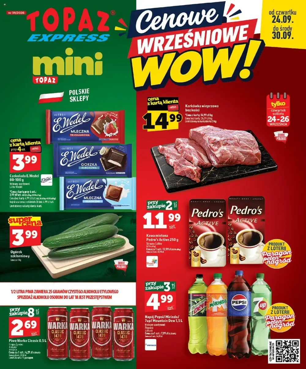 Topaz gazetka promocyjna od 24.09.2026