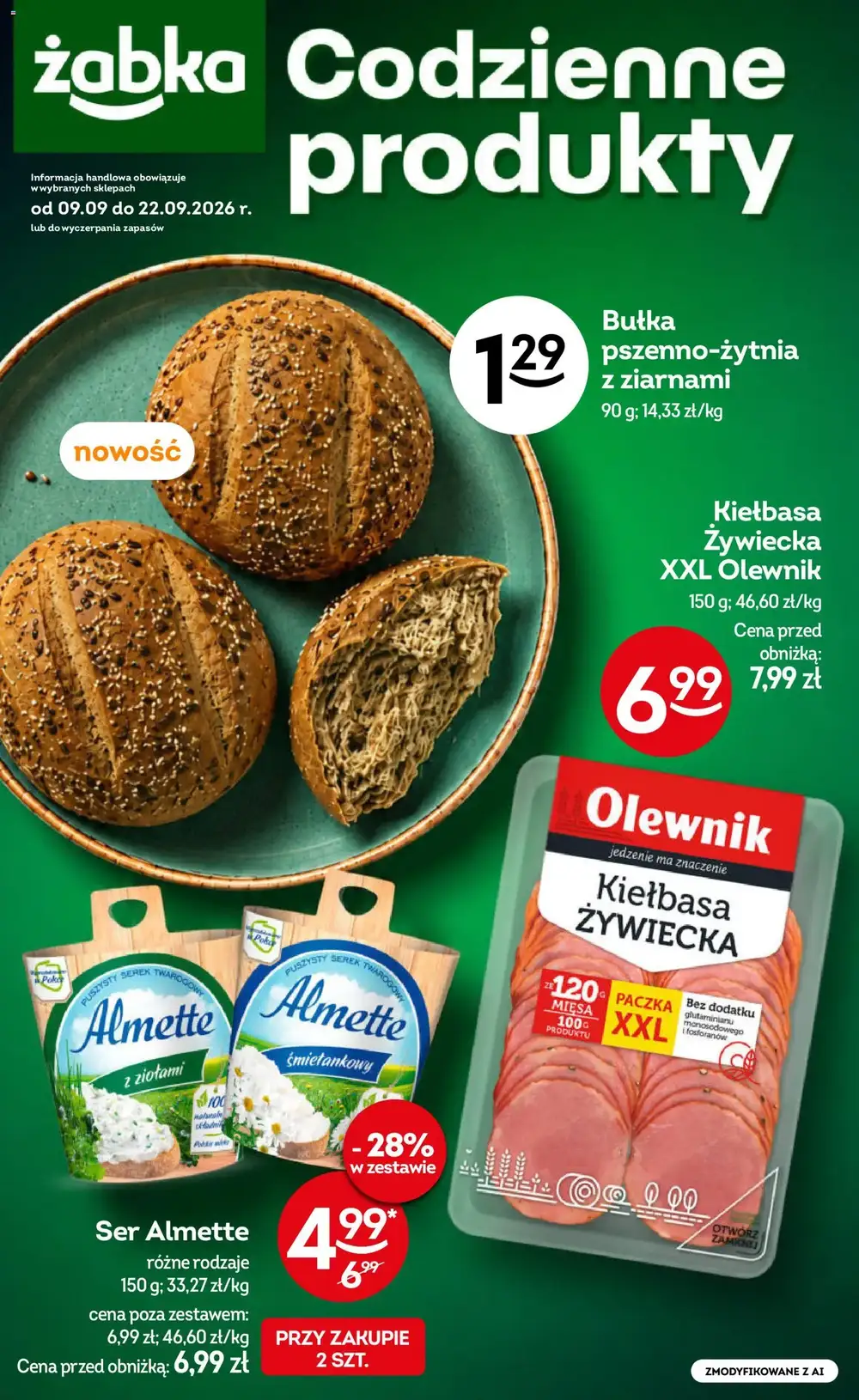 Zabka gazetka promocyjna od 09.09.2026