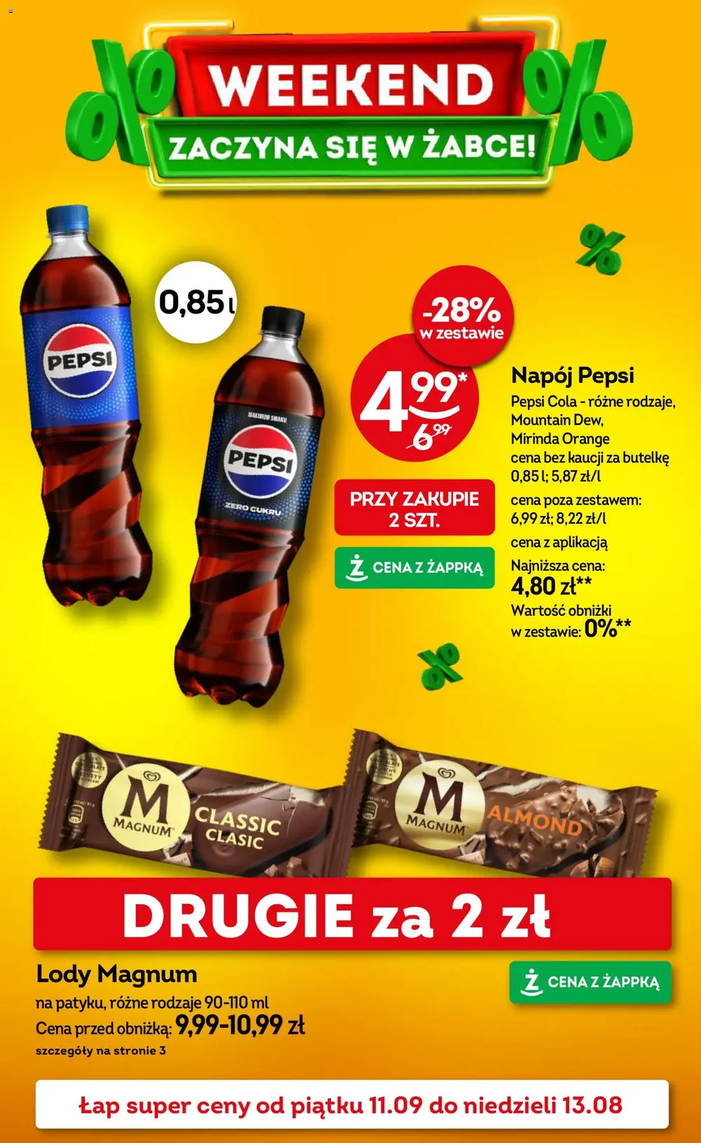 Zabka gazetka promocyjna od 11.09.2026